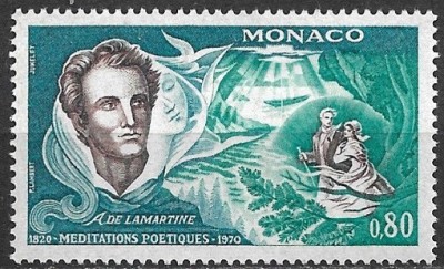 C3571 - Monaco 1970 - Lamartine neuzat,perfecta stare foto
