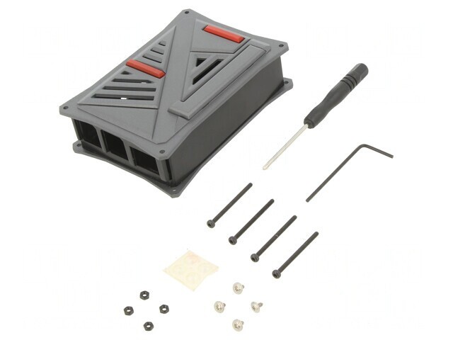 Carcasă ABS Grafit pentru Raspberry Pi 4 B 70mm