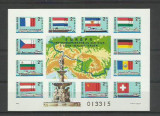 Ungaria MNH 1977 - Navigatia pe Dunare Europa - colita nedantelata, Nestampilat