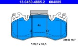 ATE 13.0460-4885.2 set placute frana,frana disc