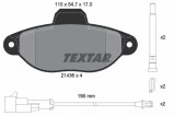Set placute frana TEXTAR 2143609