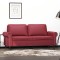 vidaXL Canapea cu 2 locuri, roșu vin, 140 cm, piele ecologică 359507
