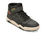 Ghete GEOX negre, J367RF, din piele ecologica