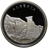D2 Canada 25 cents 1992/ 125th Anniversary of Canadian Confederation/Alberta/argint .925 ,6 g / /Proof