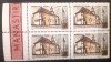 Romania 1966 LP 638 500 ani de la zidirea M&acirc;nastirii Putna bloc de 4 timbre mnh, Nestampilat