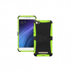 Husa Iberry Armor KickStand Negru cu Verde Pentru Xiaomi Redmi 4A