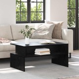 vidaXL Masă de cafea Stejar negru 90 x 55 x 42.5 cm Lemn compozit