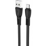 Cablu Date si Incarcare USB la MicroUSB HOCO X40 Noah, 1 m, Negru