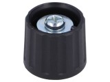 Buton rotativ poliamidă 6mm negru