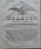 Ziarul Buletin, gazeta oficiala a Principatului Valahiei, nr. 69, 1839