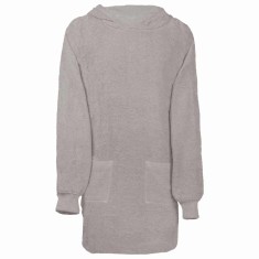 vidaXL Rochie de Noapte Gri l Bumbac