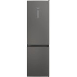 Combina frigorifica Hotpoint HAFC9TO32SK, 367l, Total No Frost, Clasa E, H 202.7 cm, Negru Argintiu