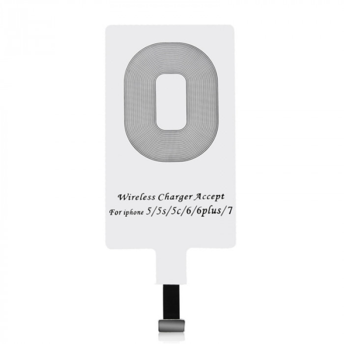 Receptor wireless Qi pentru Apple iPhone alb Choetech WP-IP-301WH