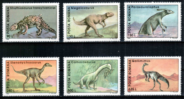 Romania 1994, LP 1341, Animale preistorice, seria, MNH!