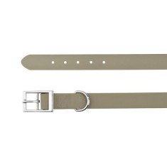Zgarda invelis PVC pentru caini,gri inchis, L, 51 - 59 cm foto