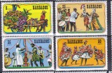 DB1 Barbados 1975 Ziua Recoltei 4 v. MNH, Nestampilat