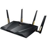 Router Wireless RT-AX88U Dual-Band WiFi 6 (802.11ax) Tehnologie OFDMA Gigabit LAN+WAN, Asus
