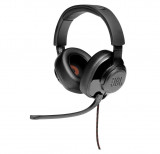 Casti gaming JBL Quantum 200 cu microfon, negru, cu fir - SECOND