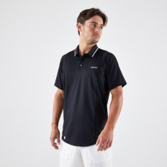 Tricou Polo Tenis DRY Negru Bărbaţi