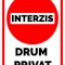 Semn de interzis pentru drum privat