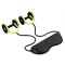 Aparat multifunctional pentru exercitii fizice, cu banda de rezistenta, dimensiuni 37x11cm, negru/verde