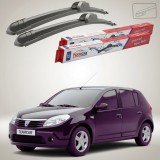 Cumpara ieftin Ștergătoare Dacia Sandero I 2008-2012 | Set Față Flat &ndash; TeamCar&reg;