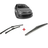 Cumpara ieftin Set 3 stergatoare KIA RIO III Hatchback Van (UB) 2011 - 2017, pentru parbriz si luneta, Bosch Twin