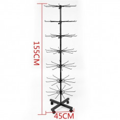 STATIV/STANDER PT.VANZARE MARTISOARE,BIJUTERII,PUNGI, STATIV 7 ETAJE CU ROTI.NOU foto