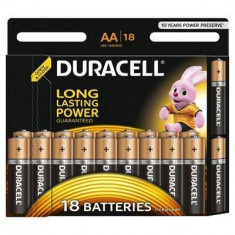 Baterie Duracell Basic AA LR06 18buc Negru foto