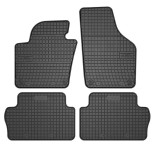 Covorase auto cauciuc Volkswagen Sharan II (2010-) Negru | Set 4 piese dedicate