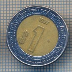 AX 1126 MONEDA - MEXIC - 1 PESO -ANUL 1997 -STAREA CARE SE VEDE