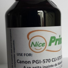Cerneala NEAGRA pentru cartuse CANON PGI-570 CLI-571 BLACK PGI570 CLI571