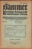 HST Z277 Revista protonazistă Hammer 446/1921