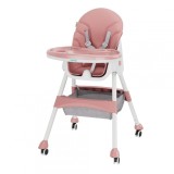 Scaun de masa 2 in 1, pliabil, roz, u-grow