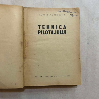 Florin Suceveanu - Tehnica pilotajului foto