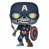 Marvel What If...? POP! TV Vinyl Figure Zombie Captain America 9 cm, Funko