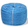Fr&acirc;nghie &icirc;mpletită polipropilenă 12 mm 100 m, albastru