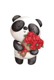 Cumpara ieftin Sticker decorativ Panda, Multicolor, 82 cm, 5383ST, Oem