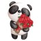 Sticker decorativ Panda, Multicolor, 82 cm, 5383ST