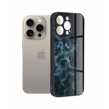 Husa Glaze Series Apple iPhone 15 Pro Max Blue Nebula foto