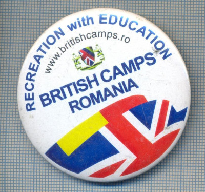 AX 594 INSIGNA-RECREATION WITH EDUCATION - BRITISH CAMPS ROMANIA foto
