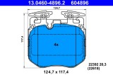 ATE 13.0460-4896.2 set placute frana,frana disc