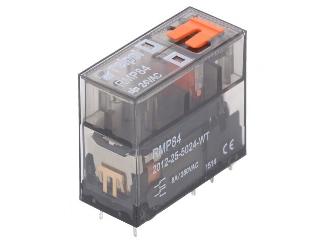 Releu electromagnetic DPDT 24VAC 8A PCB