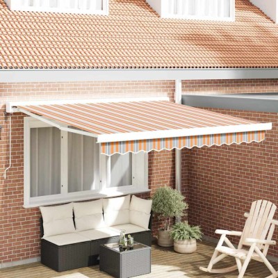 vidaXL Cortina Retractabilă Manual Multicolour 300 x 250 cm foto