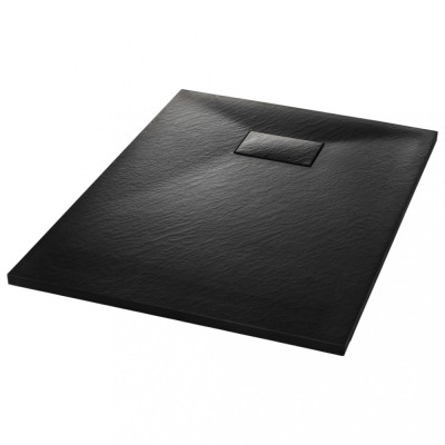 Cadita de dus, negru, 100 x 70 cm, SMC foto