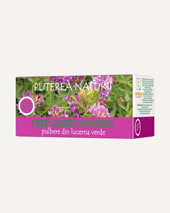 Lucerna Verde Pulbere Deep Green, 30 plicule&Aring;&pound;e