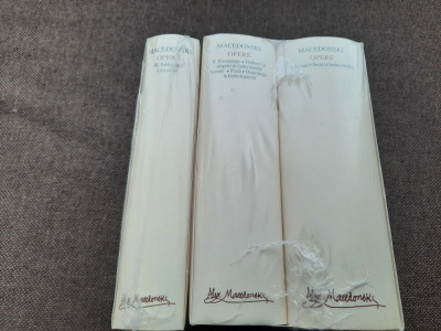 Macedonski Opere --3 VOLUME Ed. de lux Ed. Academiei in tipla foto