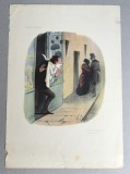 Honore Daumier "Moeurs conjugales" print, The Studio, 1904
