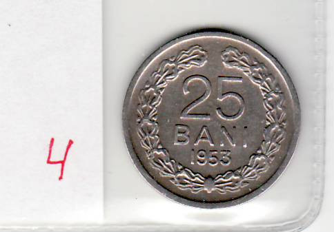 Romania 1953 25 bani ( 4 )