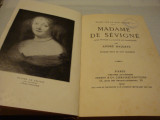Andre Hallays - Madame de Sevigne - in franceza - 1929, Alta editura